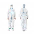 漢盾HD-BP616-1帶帽連體式膠條防護服